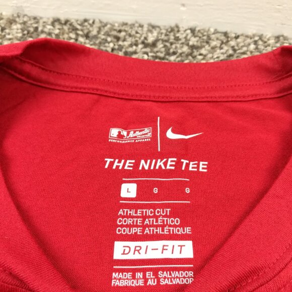 Philadelphia Phillies Shirt Nike Authentic Collection Center Swoosh Mens Large - Picture 4 of 11